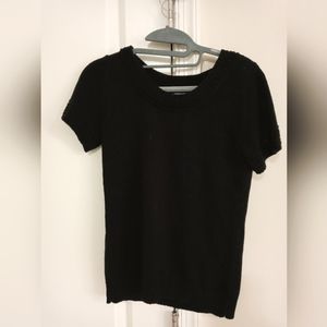 Acrylic knit cap sleeve top